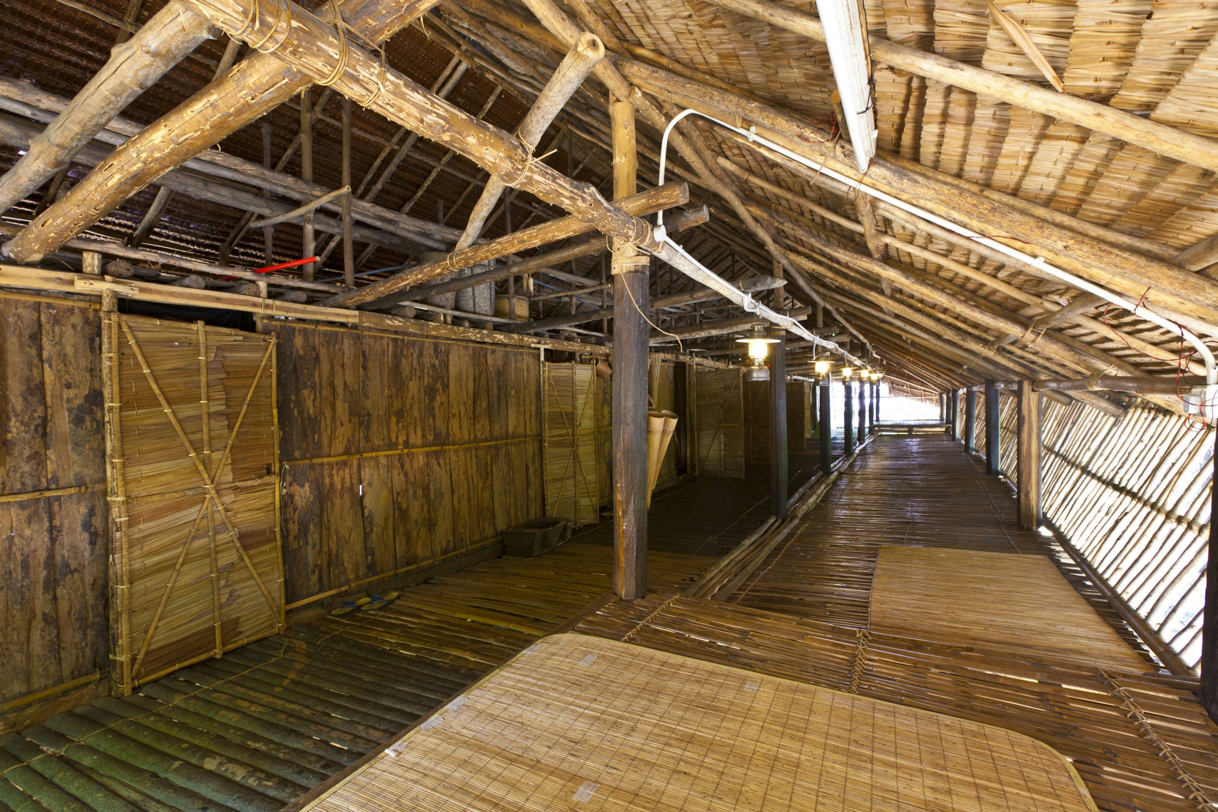 Rungus longhouse, KK, Sabah, Malaysia