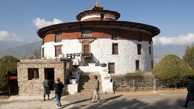 Watchtower Ta Dzong now houses the National Museum.