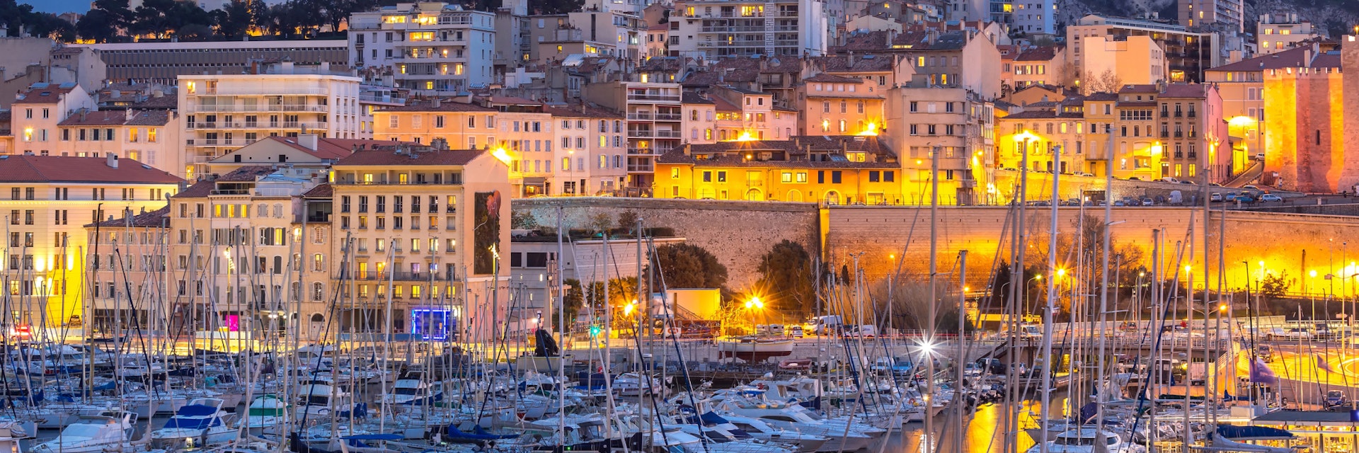 Marseille, France at night. The famous european harbour view on the Notre Dame de la Garde; Shutterstock ID 422043877; Your name (First / Last): redownload; GL account no.: redownload; Netsuite department name: redownload; Full Product or Project name including edition: redownload