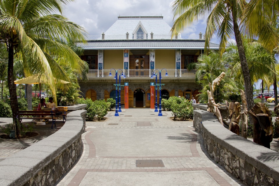 Blue Penny Museum, stamp museum at Caudan Waterfront in Port Louis, Mauritius, Africa