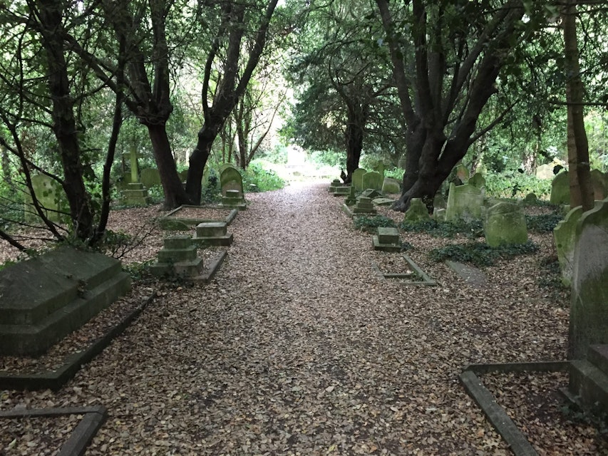 Grave stones in Barnes Old Cemetery