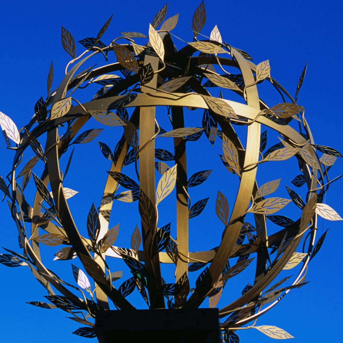 A decorative sphere at the exhibition centre Technopolis at Gazi.