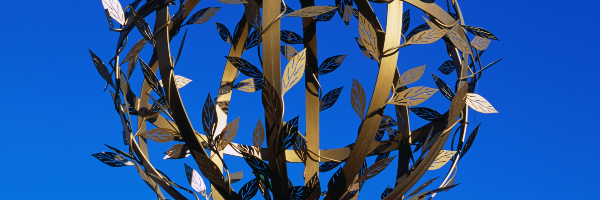 A decorative sphere at the exhibition centre Technopolis at Gazi.