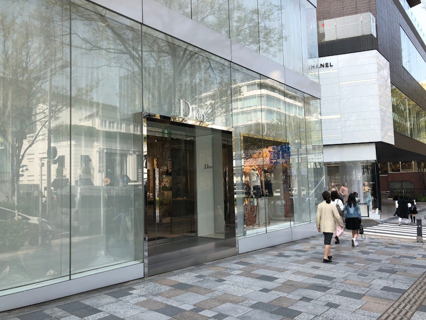 Dior Omote-sandō street entrance on the boulevard, Omote-sando, Harajuku & Aoyama