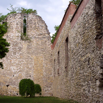 13th century ruins of a Franciscan church on Margaret Island (Margit-sziget), Budapest, Hungary.; Shutterstock ID 282106619; Your name (First / Last): Lauren Gillmore; GL account no.: 56530; Netsuite department name: Online-Design; Full Product or Project name including edition: 65050/ Online Design /LaurenGillmore/POI