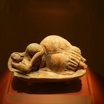 Sleeping lady statue, Museum of Archaeology, Valletta, Malta.