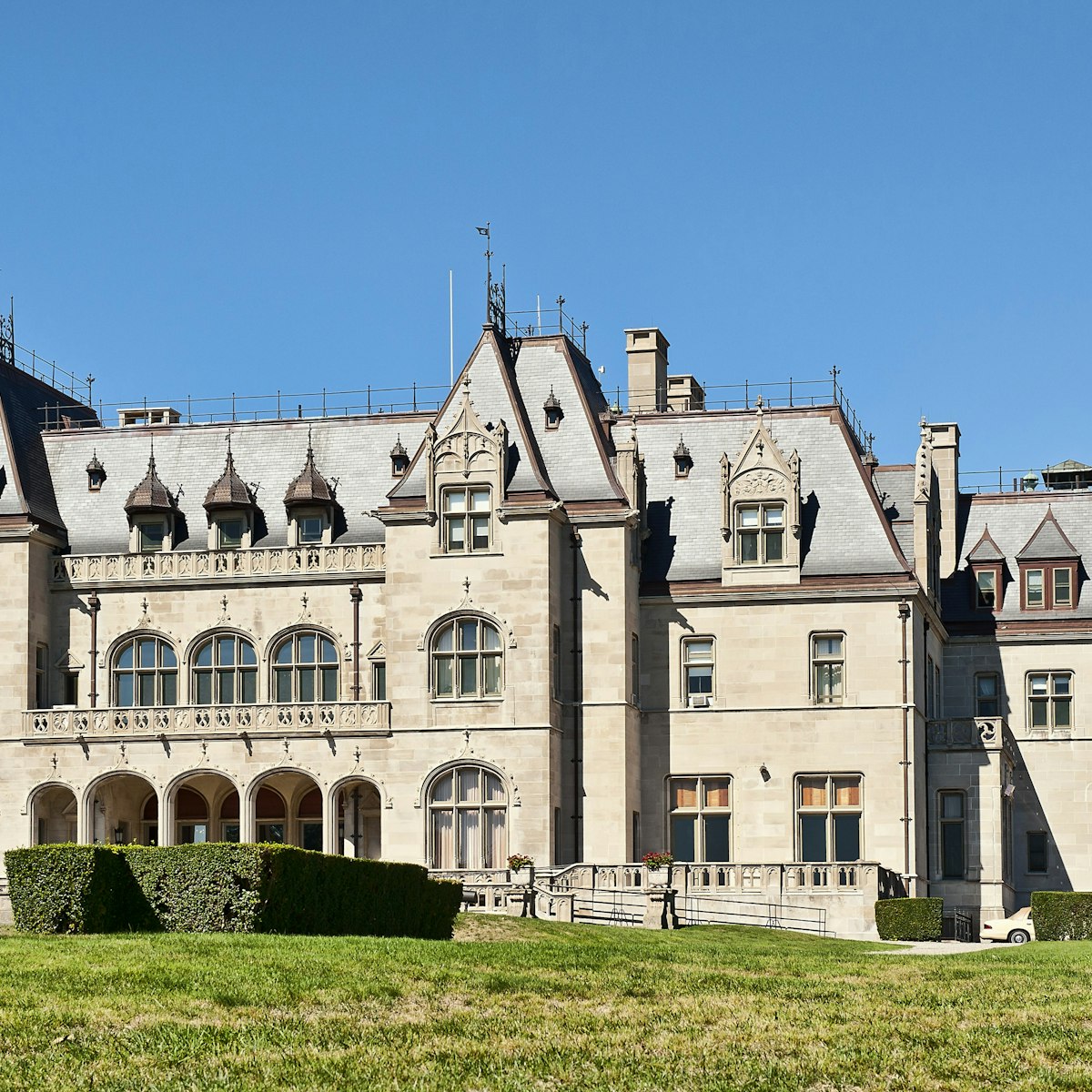 Ochre Court on the grounds of Salve Regina University, Cliff Walk, Newport, Rhode Island, RI, United States. (Photo by: MyLoupe/Univeral Images Group via Getty Images)