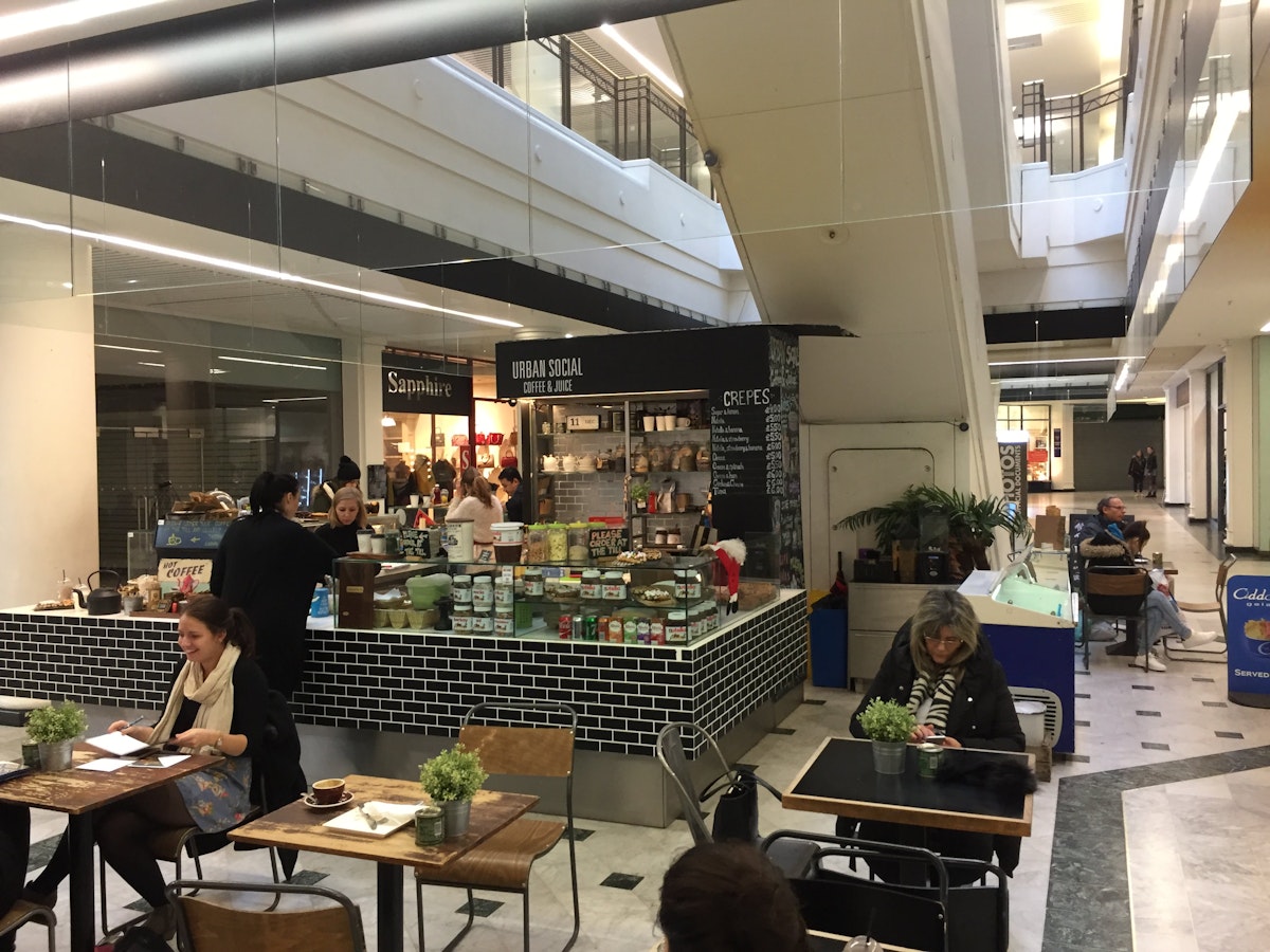 Urban Social cafe in the Whiteleys shopping centre in Bayswater