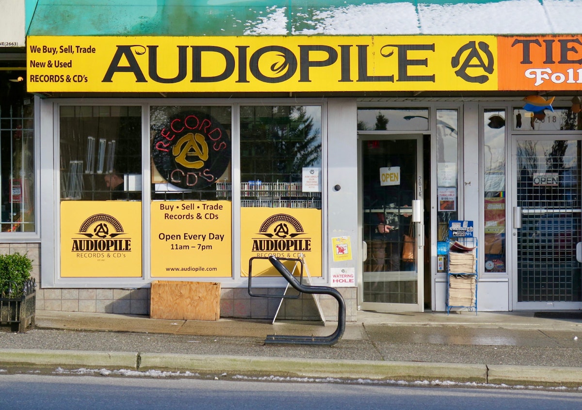 Exterior of Audopile record store
