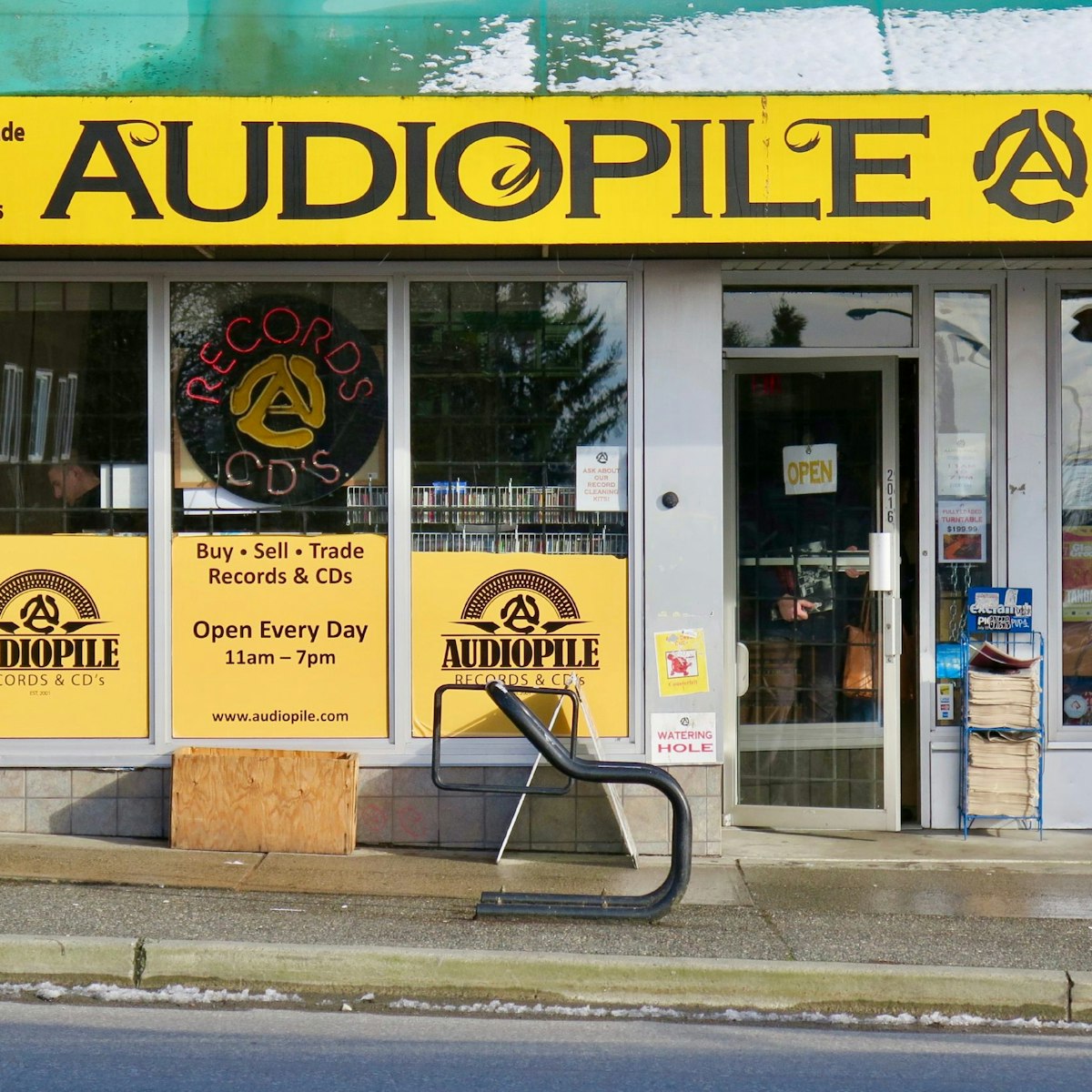 Exterior of Audopile record store