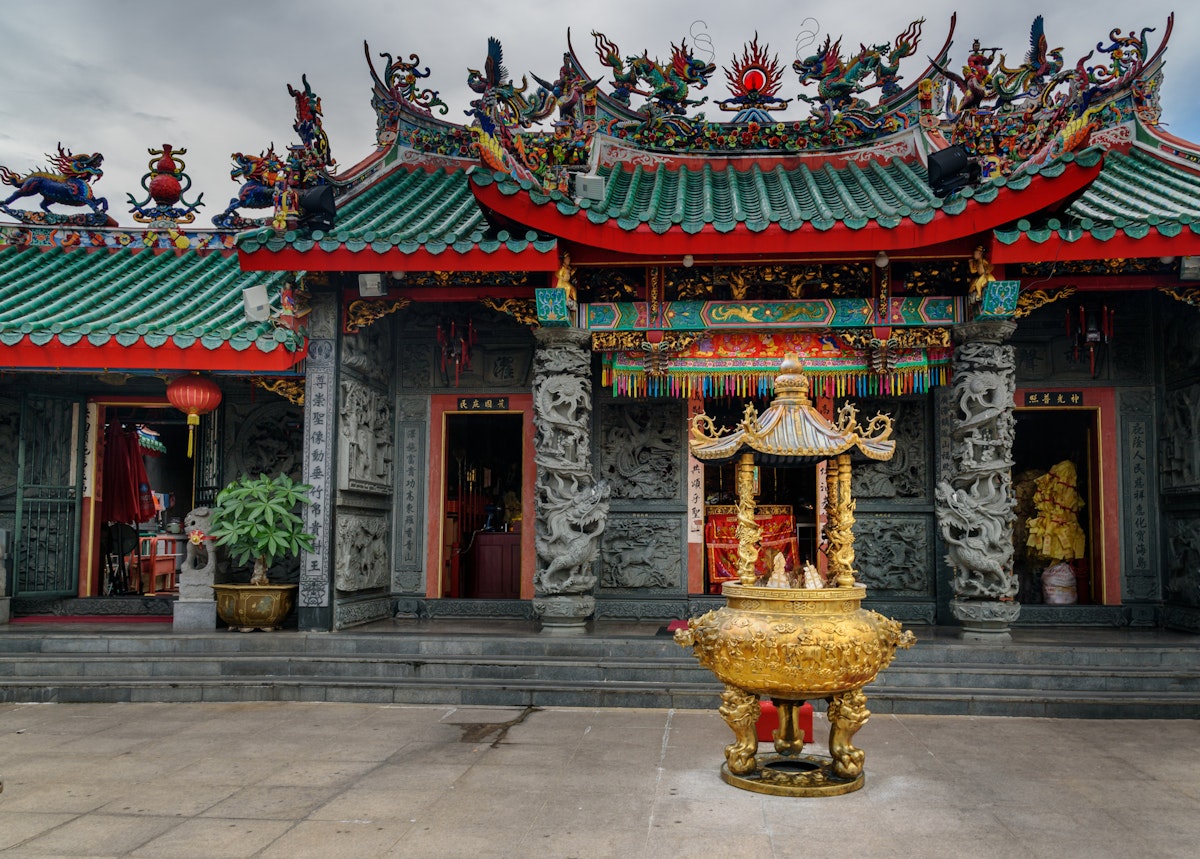 Hong San Si Temple in Chinatown. Kuching, Sarawak. Malaysia. Borneo