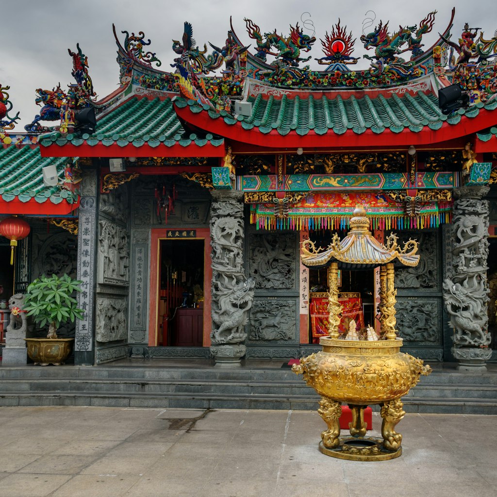 Hong San Si Temple in Chinatown. Kuching, Sarawak. Malaysia. Borneo