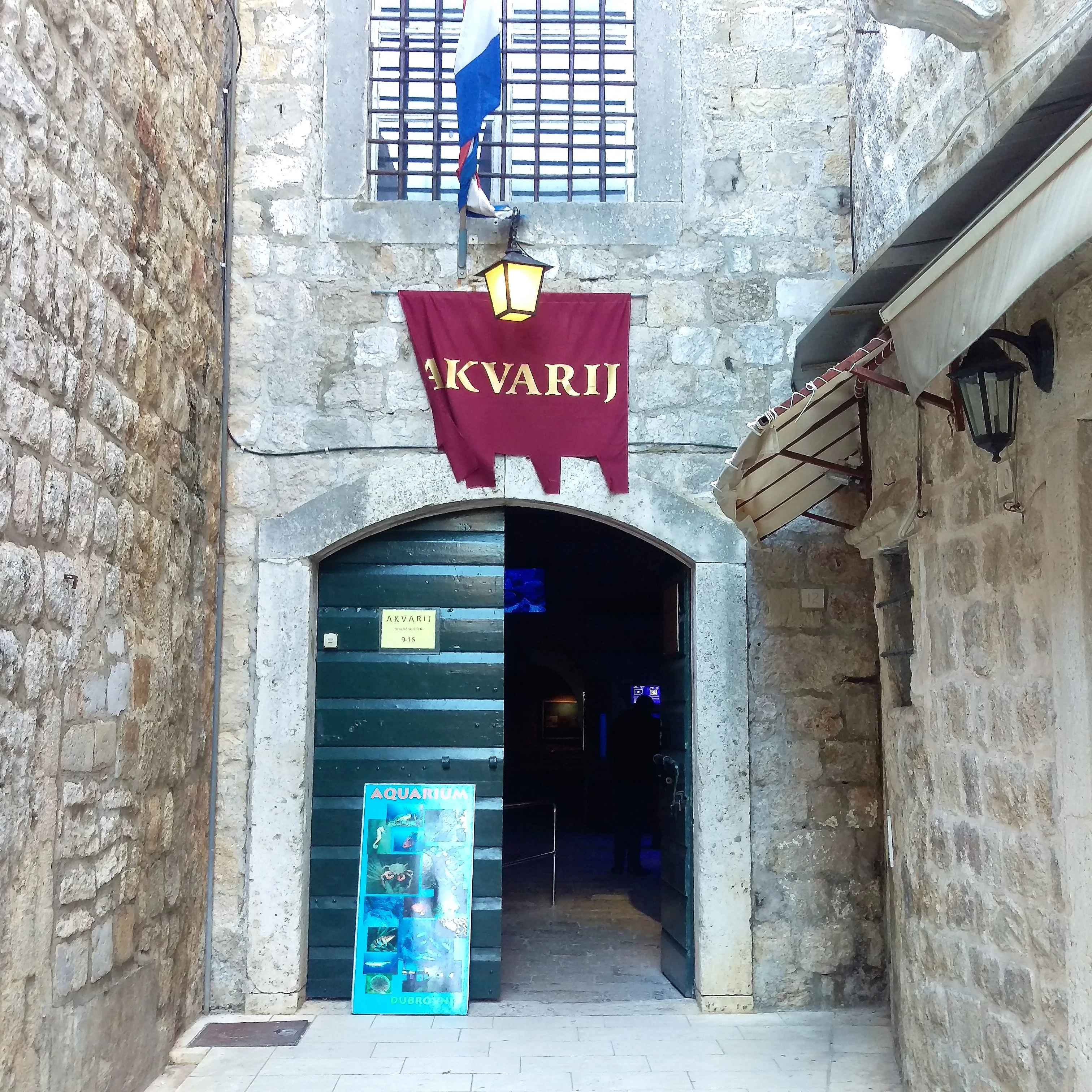 Dubrovnik Aquarium entrance