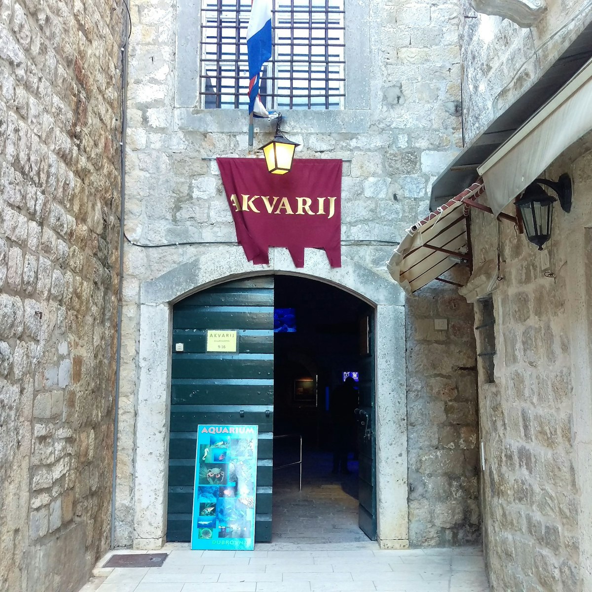 Dubrovnik Aquarium entrance