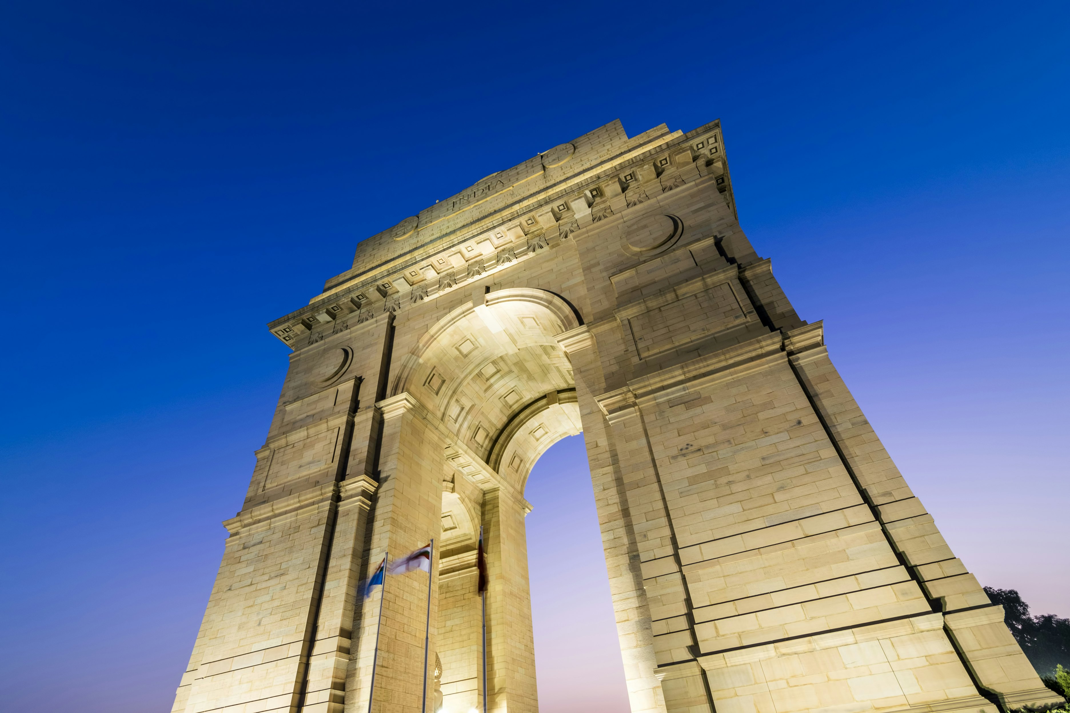 A wide angle shot of the India Gate (formerly known as the All India War Memorial) at Rajpath, New Delhi.; Shutterstock ID 325788497; Your name (First / Last): Josh Vogel; GL account no.: 56530; Netsuite department name: Online Design; Full Product or Project name including edition: Digital Content/Sights