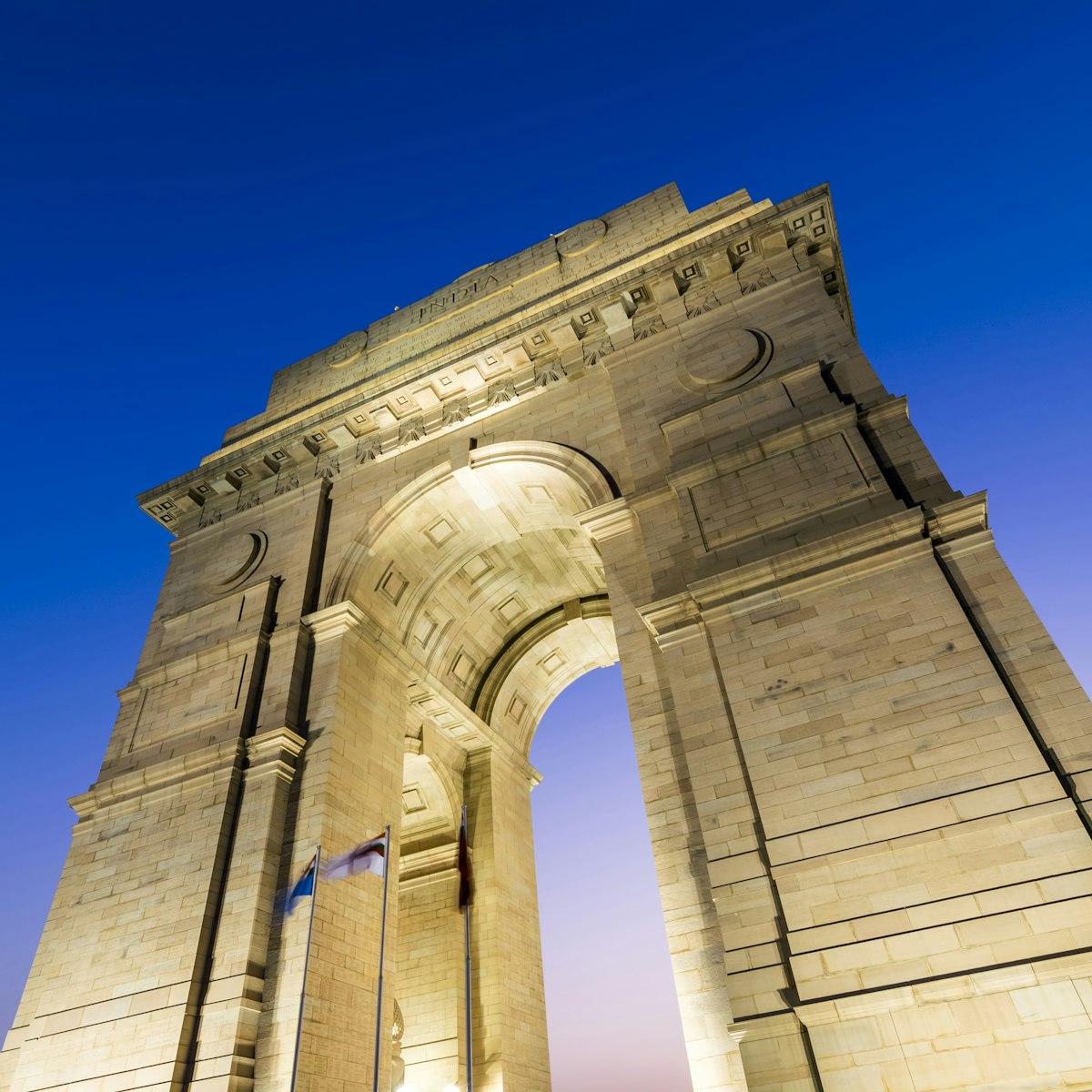 A wide angle shot of the India Gate (formerly known as the All India War Memorial) at Rajpath, New Delhi.; Shutterstock ID 325788497; Your name (First / Last): Josh Vogel; GL account no.: 56530; Netsuite department name: Online Design; Full Product or Project name including edition: Digital Content/Sights