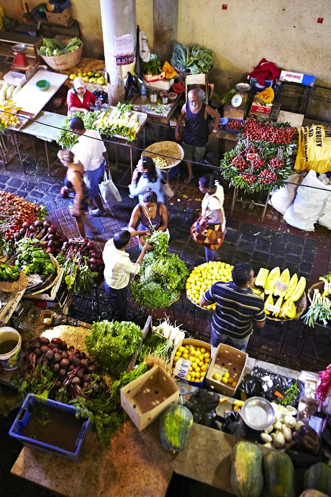Food stalls at Central market.