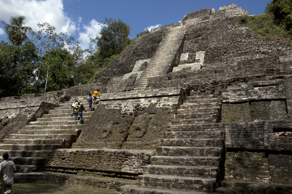 Lamanai Mayan ruins.
