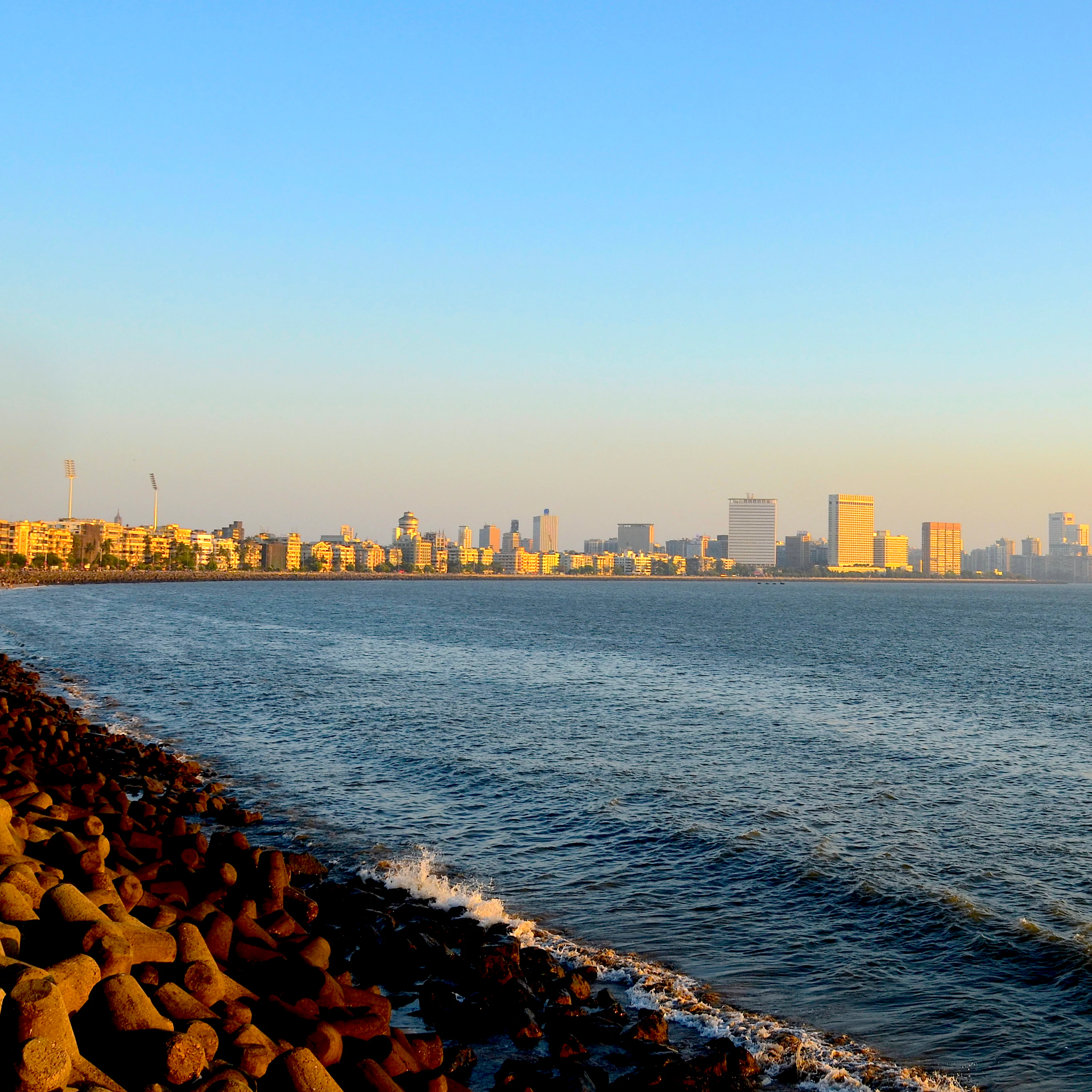 500px Photo ID: 70448139 - Golden Hour at the Marine Drive, Mumbai