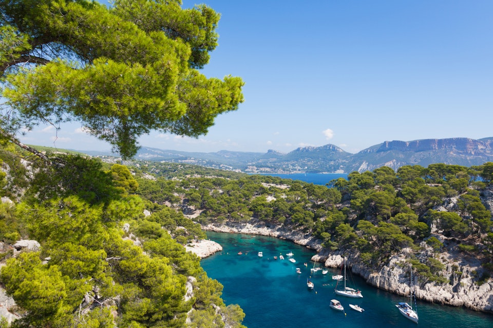 Calanques of Port Pin in Cassis  in France; Shutterstock ID 182827304