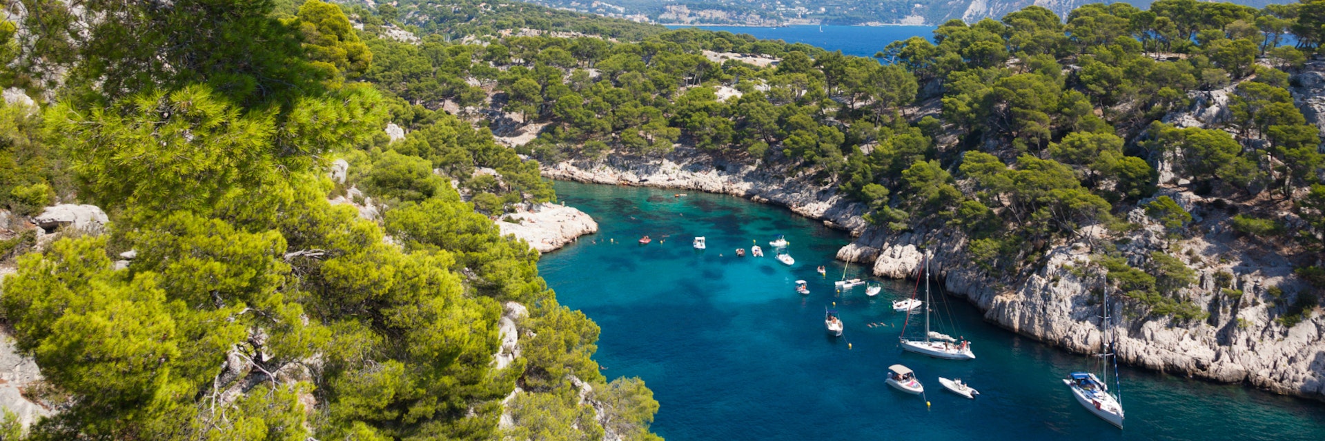 Calanques of Port Pin in Cassis  in France; Shutterstock ID 182827304
