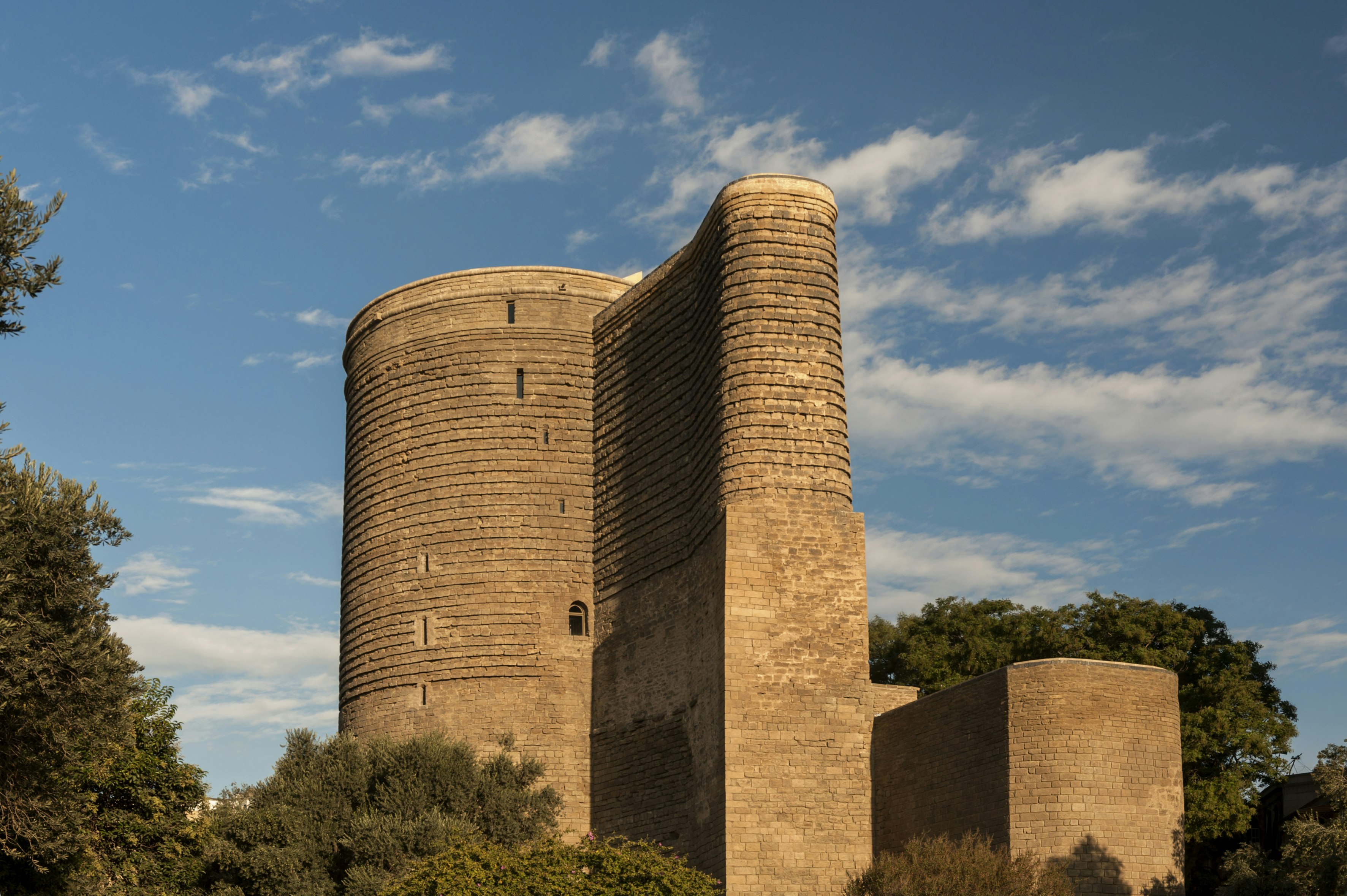 The Maiden Tower in Old Baku, Azerbaijan