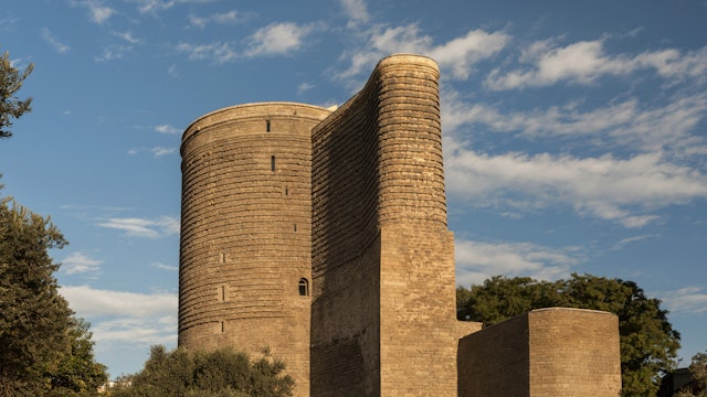 The Maiden Tower in Old Baku, Azerbaijan