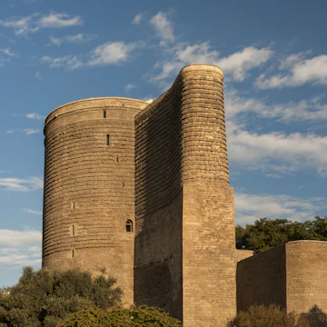 The Maiden Tower in Old Baku, Azerbaijan