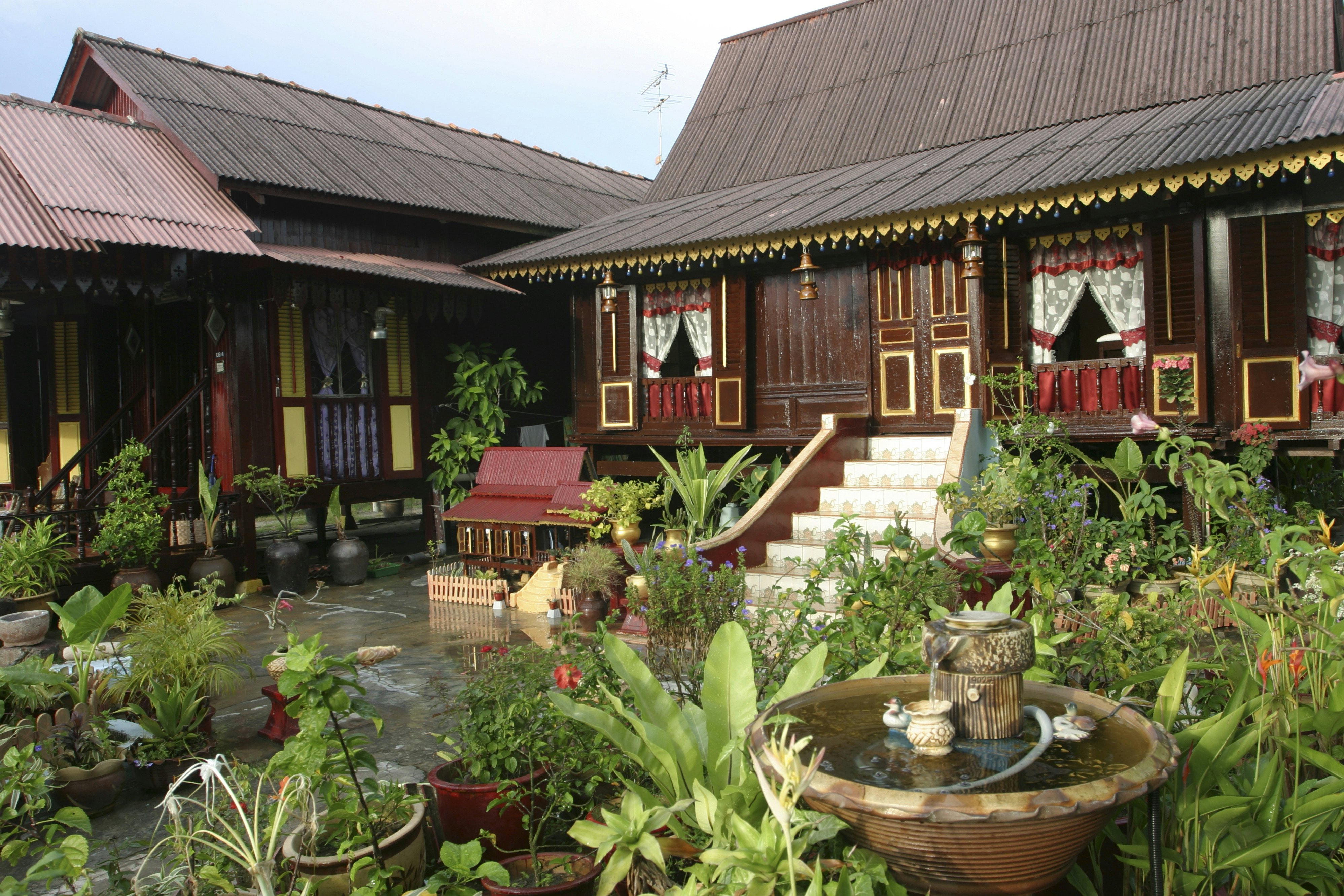 Traditional houses at Villa Sentosa.