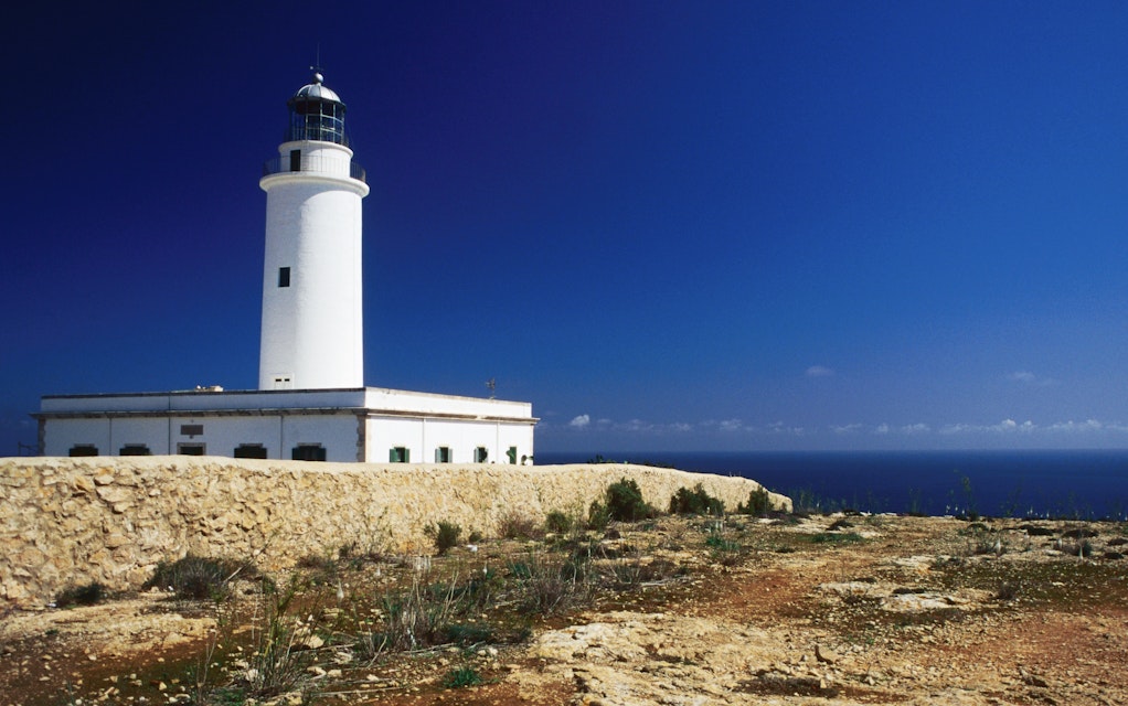 Far de sa Mola, eastern point of the island where the lighthouse is, Far de sa Mola.