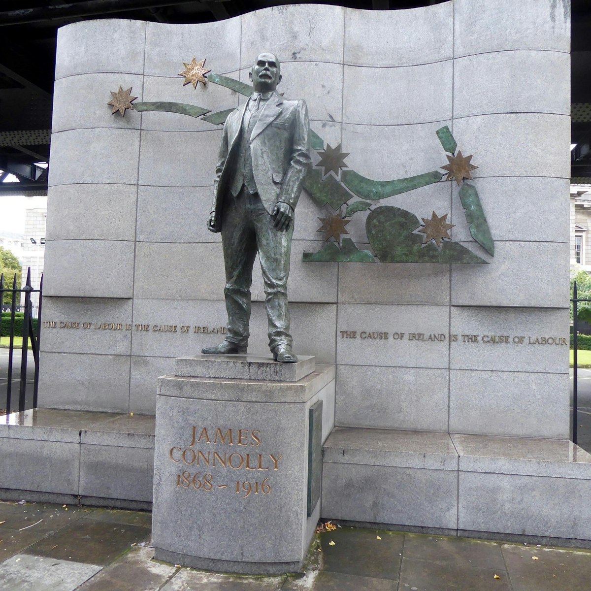 A statue of socialist revolutionary James Connolly in Dublin