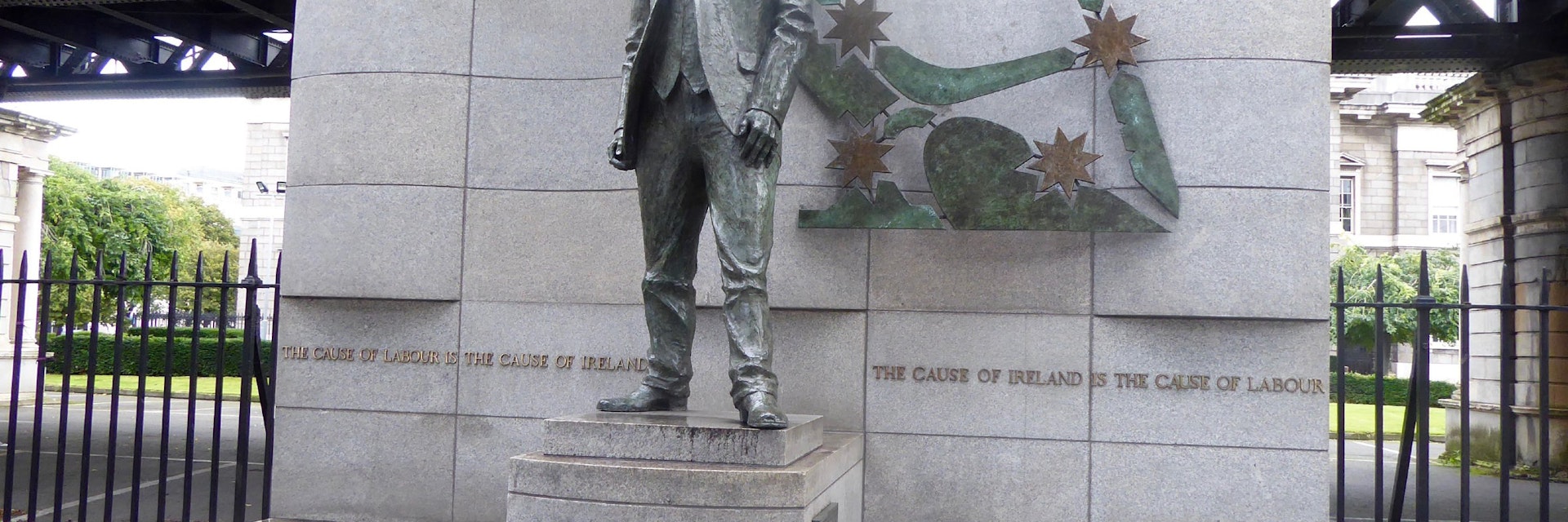 A statue of socialist revolutionary James Connolly in Dublin