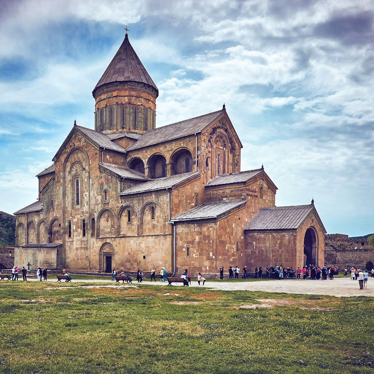 Svetitskhoveli Cathedral in Mtskheta, Georgia; Shutterstock ID 509083501; Your name (First / Last): Gemma Graham; GL account no.: 65050; Netsuite department name: Online Editorial; Full Product or Project name including edition: Georgia destination page masthead and POI images