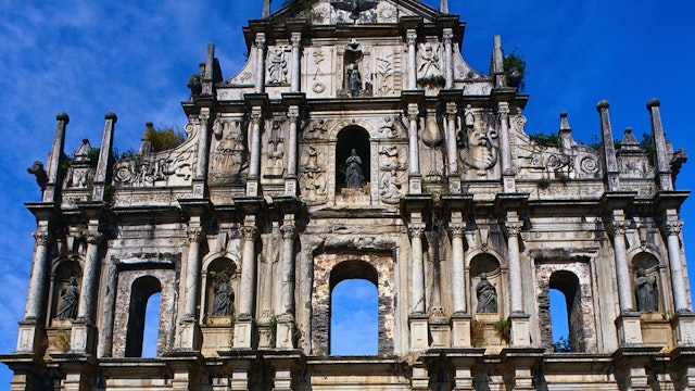 Facade of St Paul's Cathedral, Macau