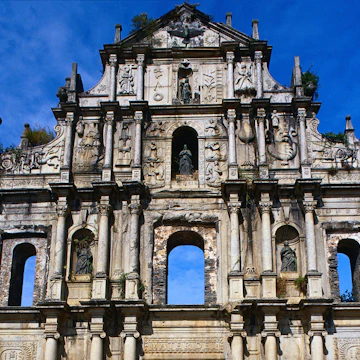 Facade of St Paul's Cathedral, Macau