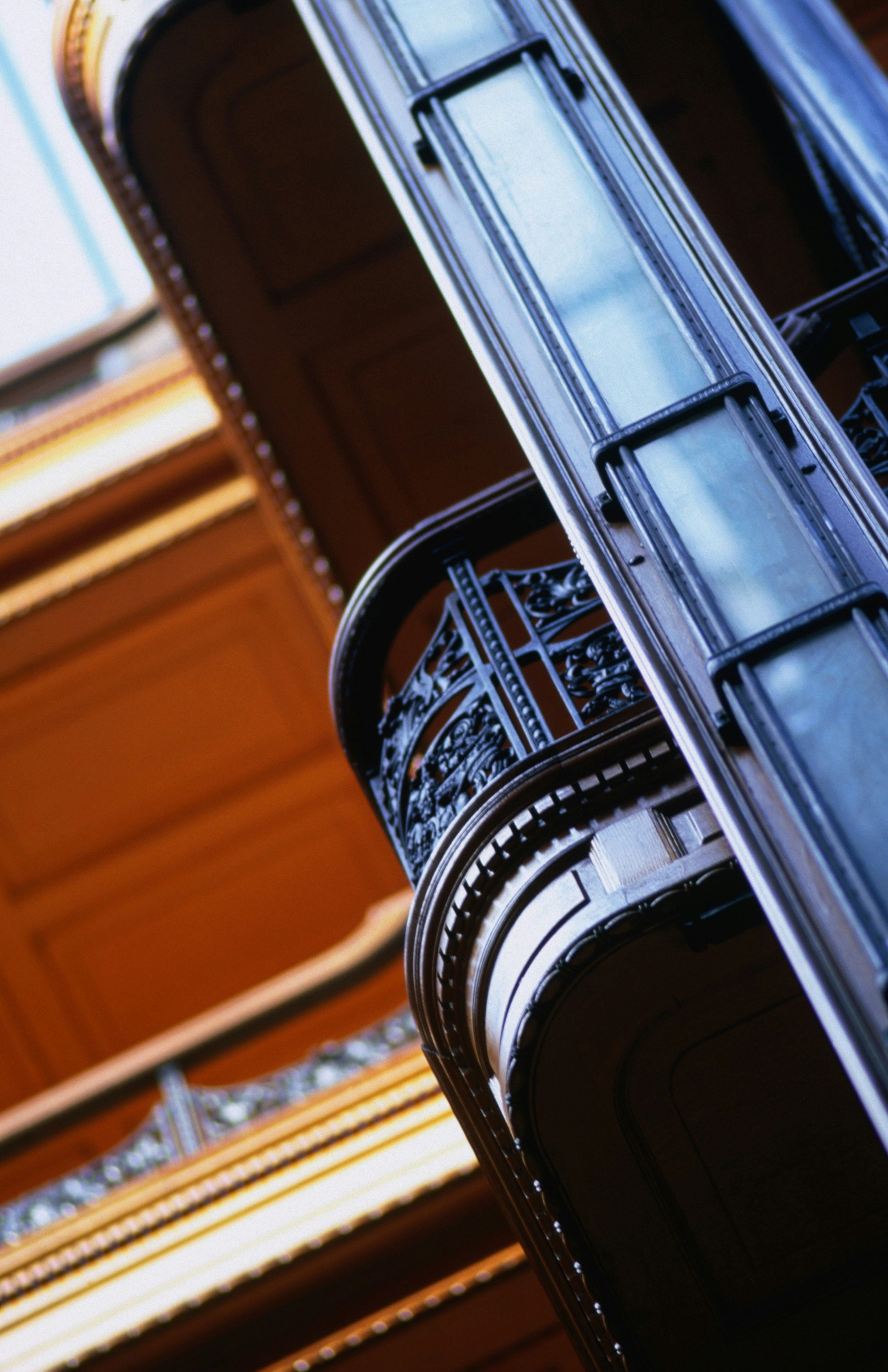 The 19th century Bradbury Building in downtown Los Angeles. The Bradbury was featured in the movie 'Blade Runner'.