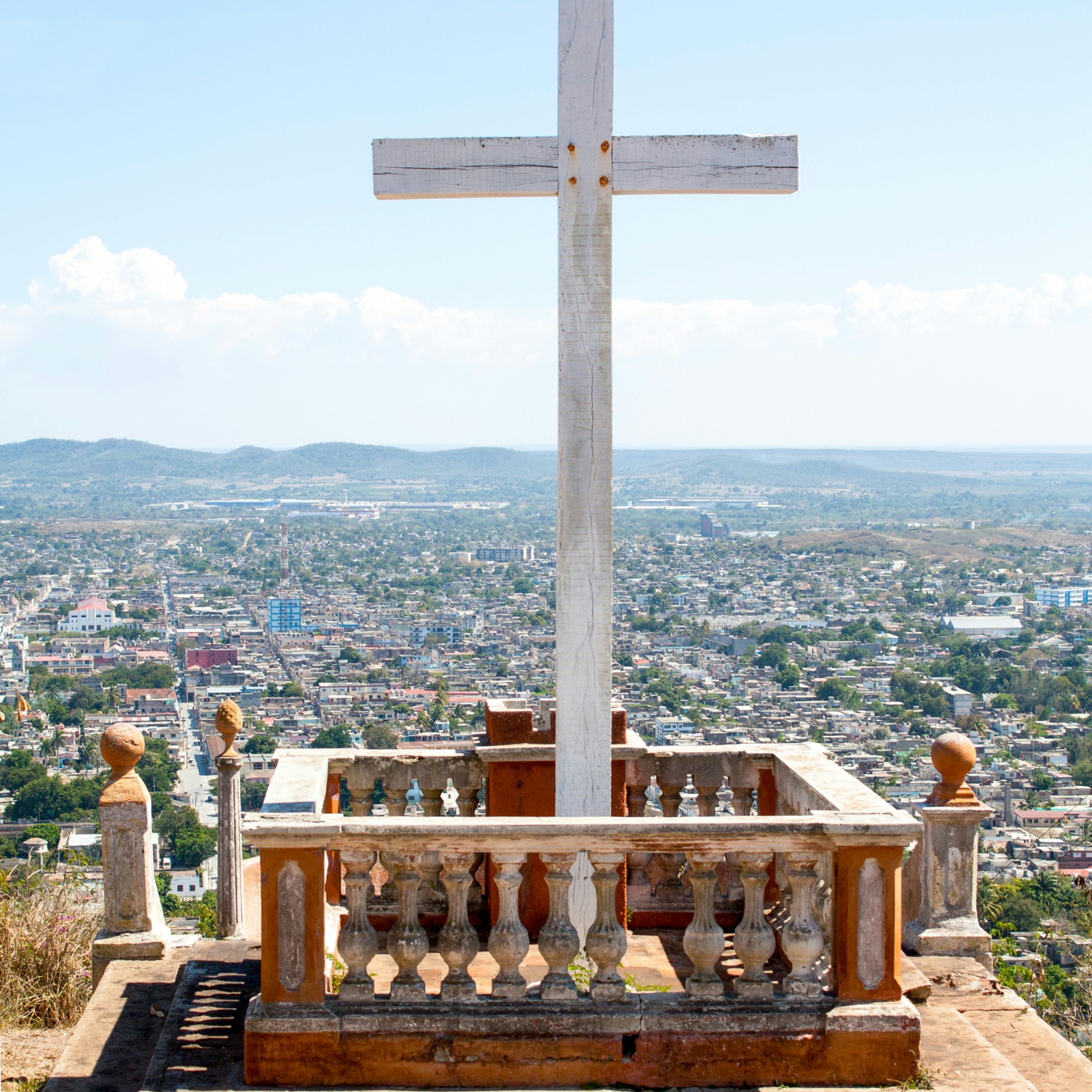 Loma de la Cruz or Hill of the Cross in Holguin, capital city of the province of Holguin, Cuba.