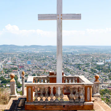 Loma de la Cruz or Hill of the Cross in Holguin, capital city of the province of Holguin, Cuba.