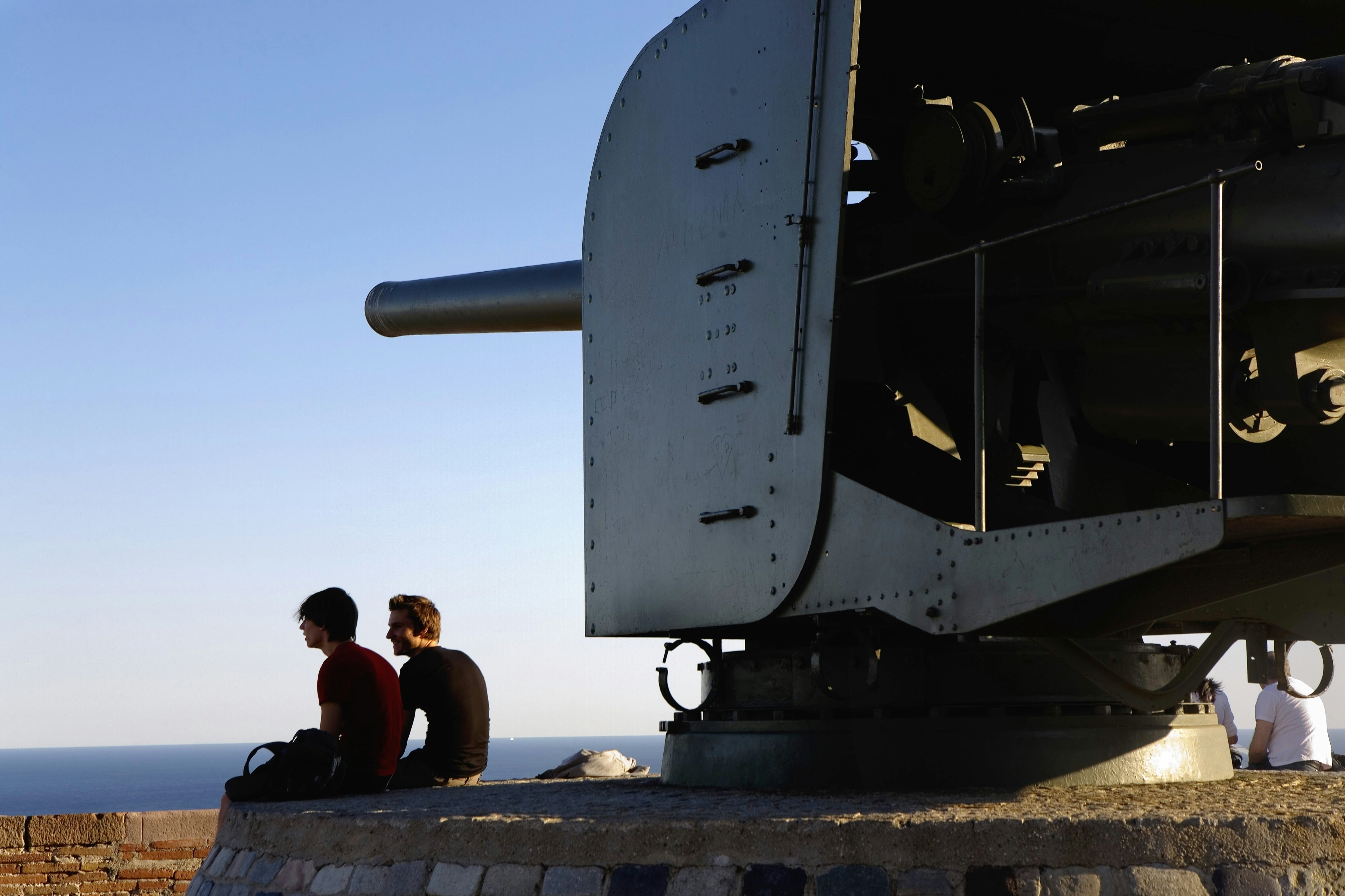 Barcelona:Cannon in Montjuic Castle