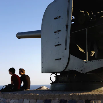 Barcelona:Cannon in Montjuic Castle