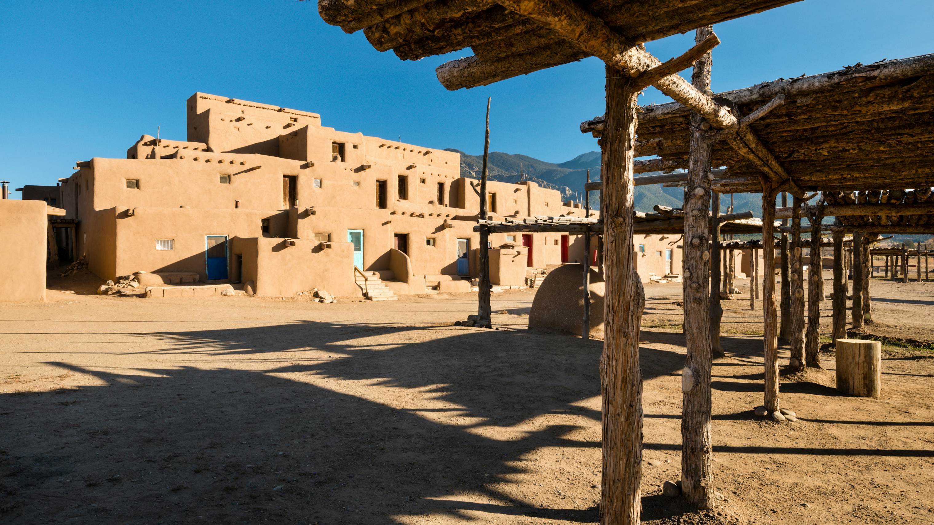 Taos Pueblo , USA Sights Lonely