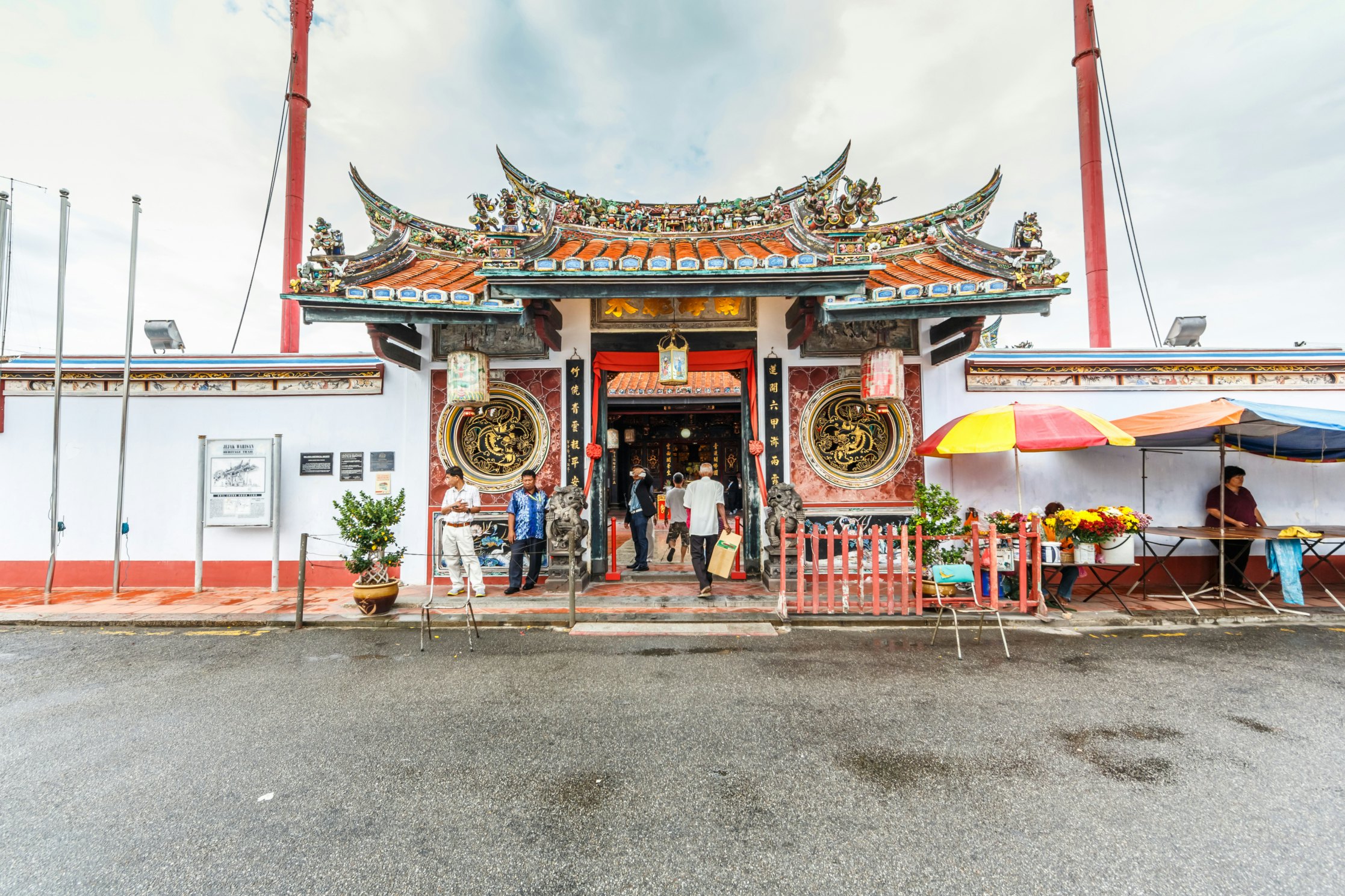 MALACCA, MALAYSIA - DECEMBER 23: Tourists visit Cheng Hoon Teng Temple at Malacca city on Dec 23, 2013 in Malacca, Malaysia. Malacca has been listed as a UNESCO World Heritage Site since 7 July 2008.; Shutterstock ID 175419539; Your name (First / Last): Lauren Gillmroe; GL account no.: 56530; Netsuite department name: Online-Design; Full Product or Project name including edition: 65050/ Online Design /LaurenGillmore/POI