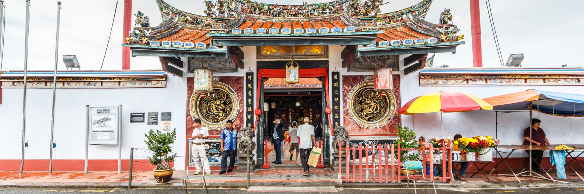 MALACCA, MALAYSIA - DECEMBER 23: Tourists visit Cheng Hoon Teng Temple at Malacca city on Dec 23, 2013 in Malacca, Malaysia. Malacca has been listed as a UNESCO World Heritage Site since 7 July 2008.; Shutterstock ID 175419539; Your name (First / Last): Lauren Gillmroe; GL account no.: 56530; Netsuite department name: Online-Design; Full Product or Project name including edition: 65050/ Online Design /LaurenGillmore/POI