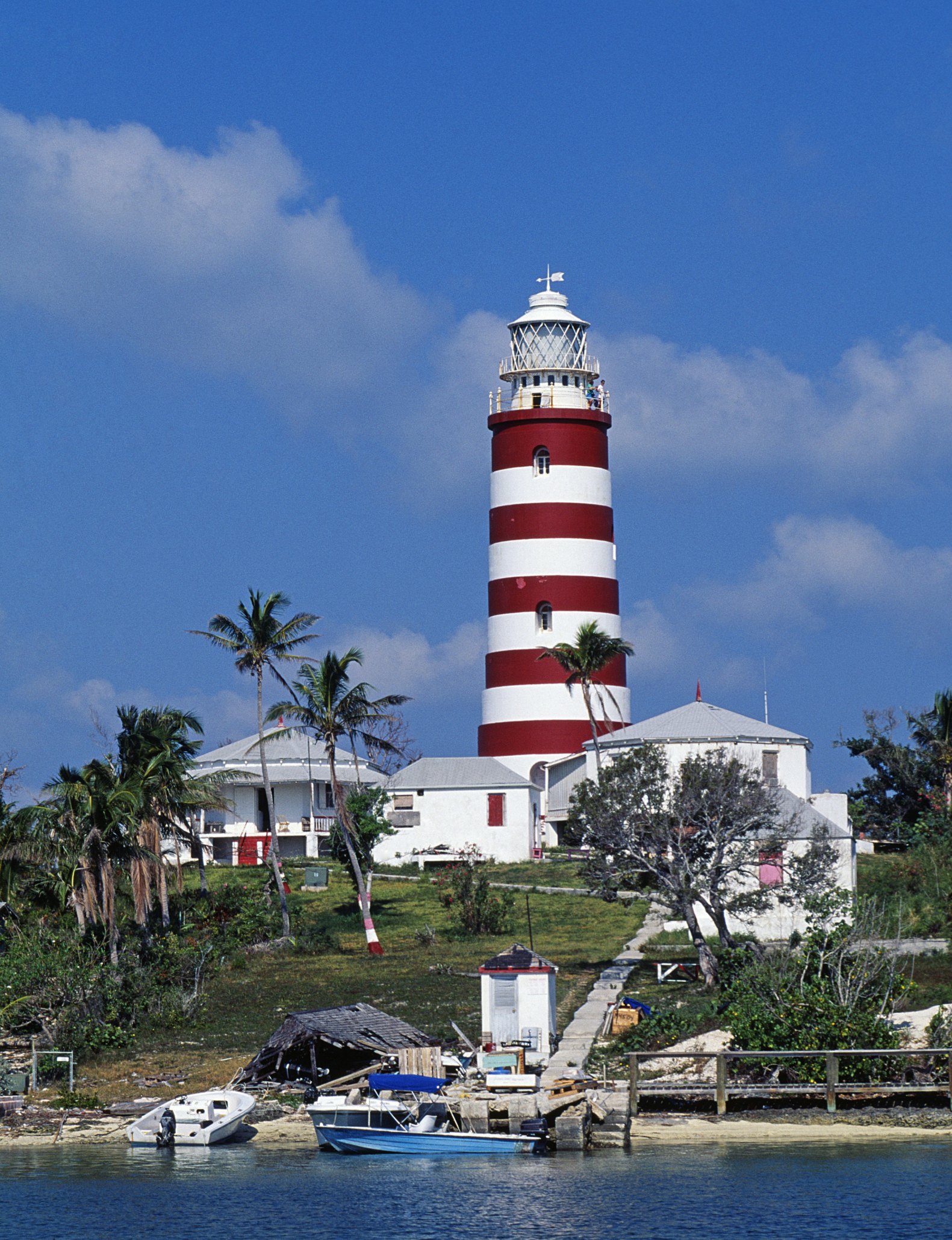 Bahamas. Lighthouse at Hope Town on the island of Abaco.