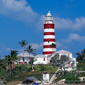 Bahamas. Lighthouse at Hope Town on the island of Abaco.