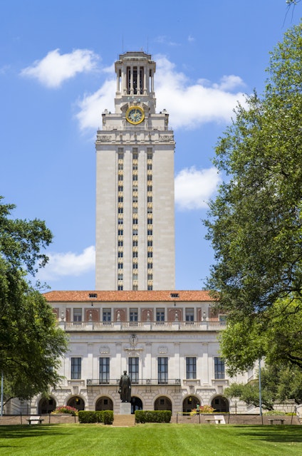 University of Texas Tower, Statue of George Washington, Austin, Texas, USA