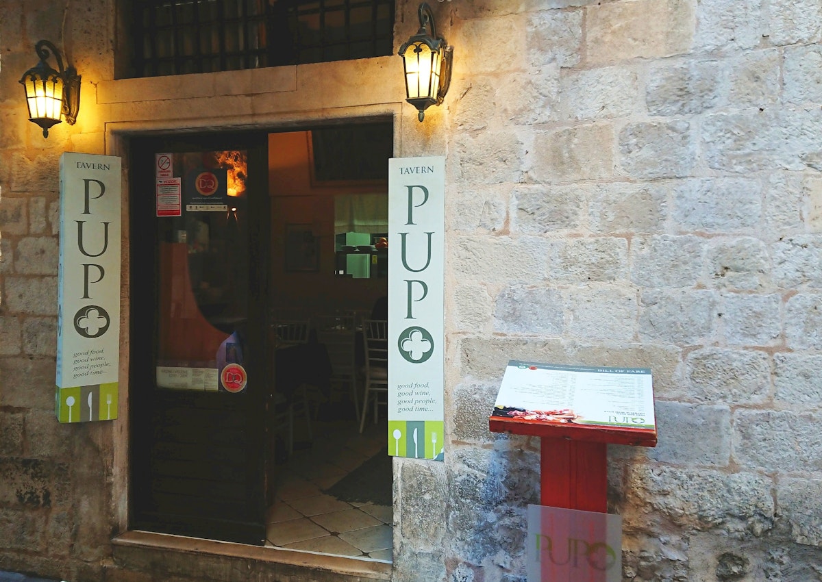 The front of Pupo restaurant