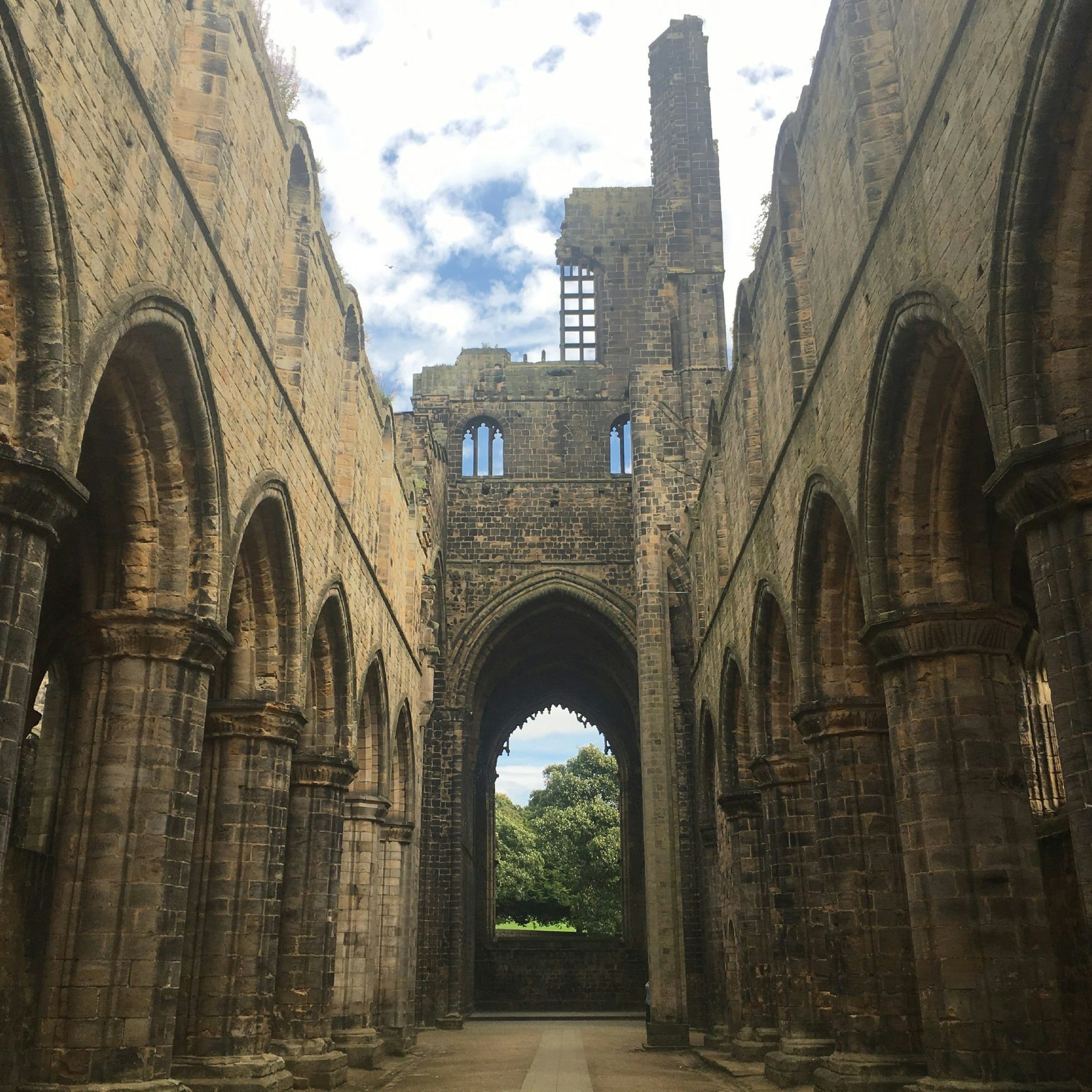 Kirkstall Abbey's medieval cloisters