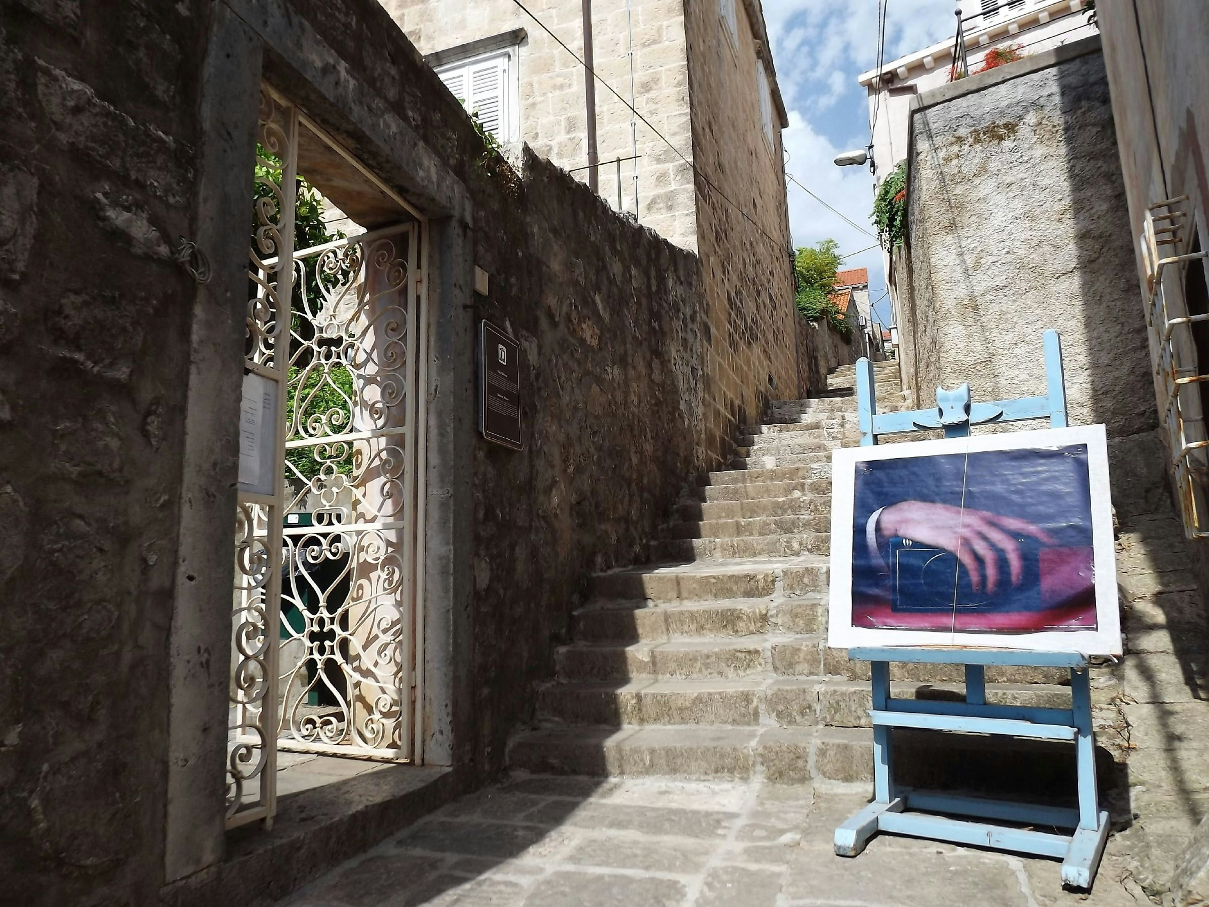 The entrance to the house and museum of artist Vlaho Bukovac
