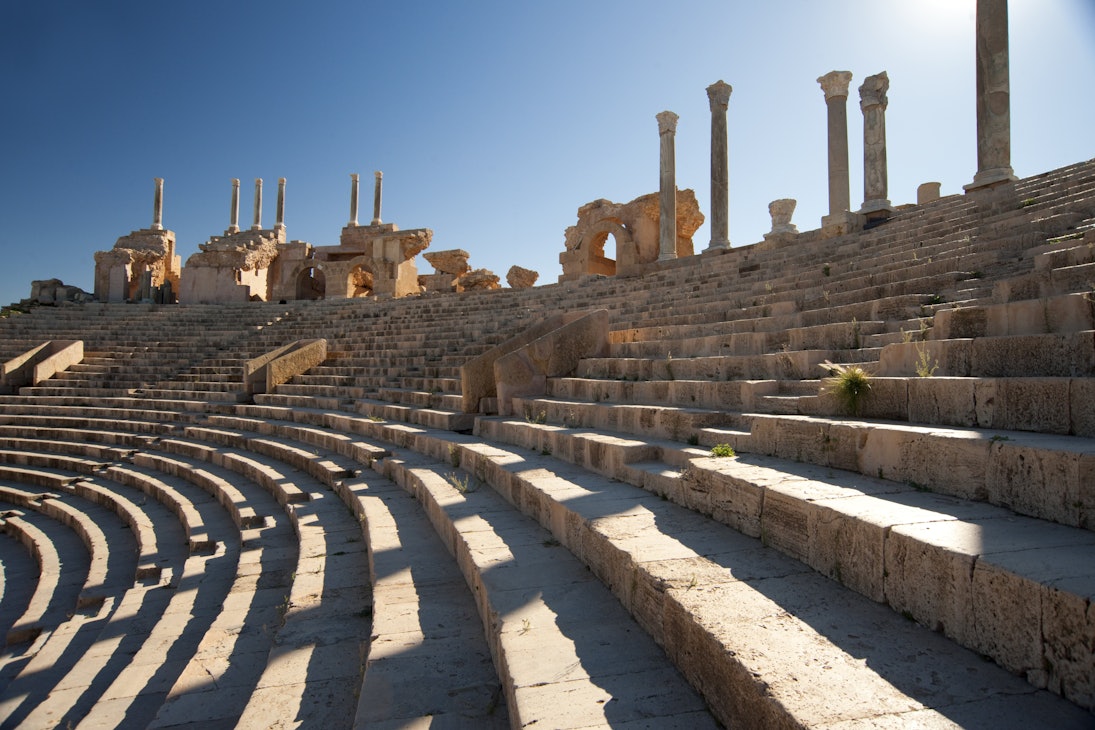 Steps of Roman ampitheatre.